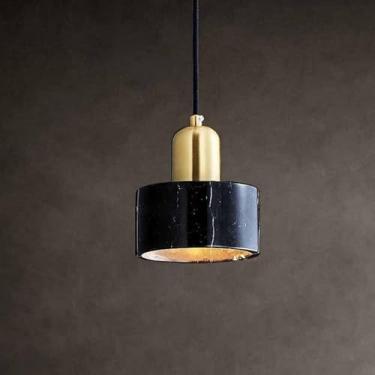 Imagem de Lustre Verde Luzes Pendentes Ilha de Cozinha Abajur de Mármore Pedra Natural Preto Luminária Pendente de Teto Dourado Nórdico Moderno Branco Lustre para Cozinha Ilha Sala de Jantar Quarto de