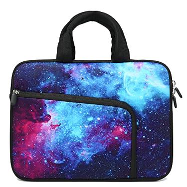 Imagem de Bolsa para laptop 14 15 15,4 15,4 15,6 polegadas, capa protetora para computador, capa de neoprene macia com bolsos extras para Dell, Lenovo, Toshiba, HP, Chromebook ASUS Acer (Galaxy)
