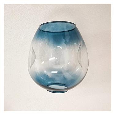 Imagem de Lustres Pingente Moderno Lustres LED Nórdicos Cozinha Lustre de Teto Iluminação Interior Sala de Jantar Decoração Luminária Pendurada Luz de Loft (Cor: Azul Gradiente)