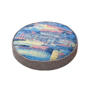 Imagem de pufe Almofada futon estilo japonês, circular, almofada de meditação doméstica, chão, travesseiro(Gray,40cm)