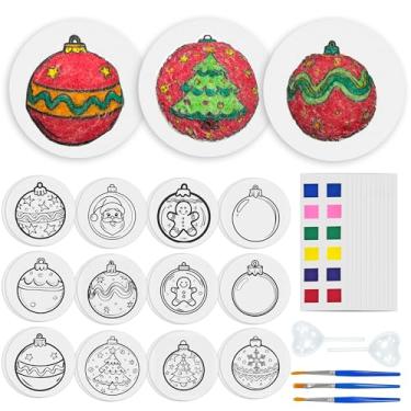 Imagem de Zariocy Kit de pintura de textura de espuma mágica – incluindo 24 peças de papel de textura de espuma, 2 conta-gotas, 3 pincéis e 12 cartões de cores, kit de tinta inchada mágica 3D, arte DIY para