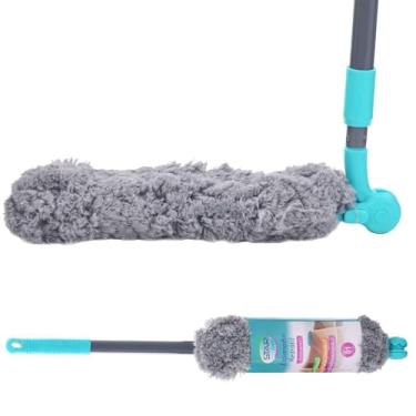 Imagem de Espanador de Pó Retrátil com Cabo Dobrável, Tecido Microfibra Lavável, Cabeça Flexível, P/Limpezas Altas Quarto Escritório Casa Cozinha Faxina (Espanador de Pó Retráril Dobrável)