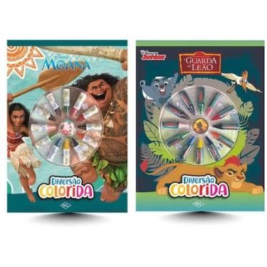Imagem de Kit Disney Cores: Moana + Guarda Do Leão (2 Vol) - Kit de Livros, 3