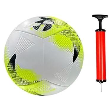 Imagem de Bola futebol Campo Oficial Bomba de ar Esportes e saúde indoor outdoor(Amarelo Campo)