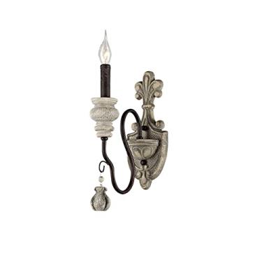 Imagem de YQSLQZZ Luminária pendente industrial, lustre de vela vintage francês, lustres de resina grandes rústicos pendurados luzes de teto, altura ajustável, para sala de estar, quarto, sala de jantar