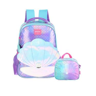 Imagem de Kit Escolar Concha Mochila Costas + Lancheira Térmica - UP4YOU