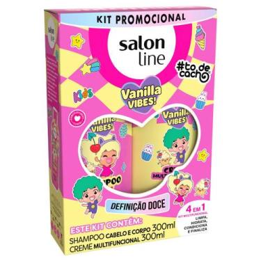 Imagem de Salon Line Kit Tô de Cacho Shampoo 300ml + Creme Multifuncional 300ml 