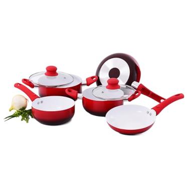 Imagem de Conjunto 5 Panelas Cerâmica/Alumínio 1,8mm - Wincy