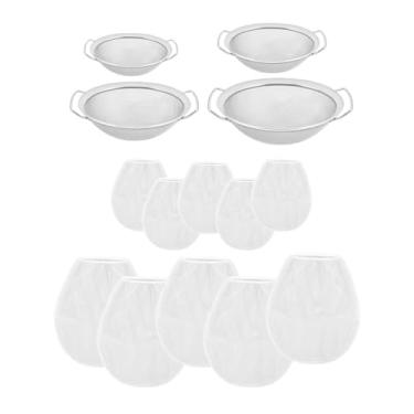 Imagem de IEUDNS 4x Filtro de Funil de Mel para Sopas, Folhas de Chá Soltas E Leite de Soja