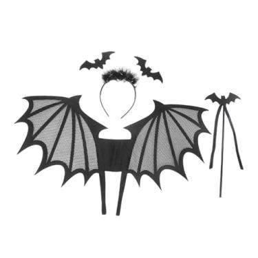 Imagem de Dynwave Conjunto de fantasia de diabo de Halloween para crianças de 3 a 8 anos para brincadeira de faz de conta no dia crianças, Bastão