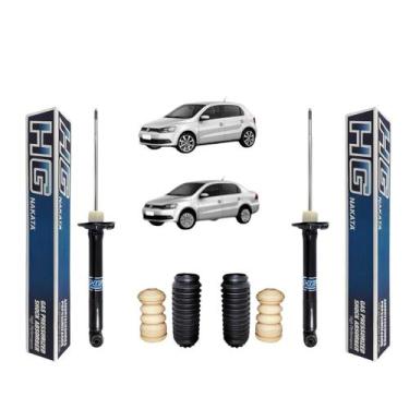 Imagem de Kit Batente + 02 Amortecedor Traseiro Nakata Gol G6 2013 A 2020, TRASE