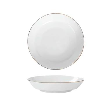 Imagem de Conjunto de pratos de cerâmica pintados à mão para casa utensílios de mesa criativos osso China - disco de 20 cm