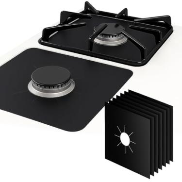 Imagem de Protetor de Fogão Antiaderente Reutilizável – Kit 4 Peças Lavável, Ajustável e Resistente a Altas Temperaturas