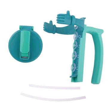 Imagem de SiaBiced Tampa E Suporte para Lata de Refrigerante, Reutilizável, Fácil de Segurar, Portátil, com Alça para Festas E Viagens, Azul, Tamanho real