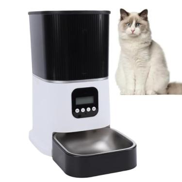 Imagem de Fabater Alimentador Automático para Gatos, Dispensador Automático de Comida para Gatos 6L, Alimentador Cronometrado para Cães Com Display LCD, Tamanho de Porção Programável