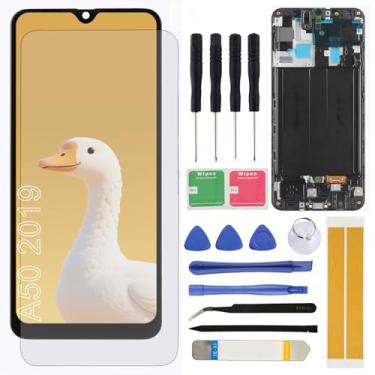 Imagem de Substituição de tela LCD para Samsung Galaxy A50 A505U A505FN A505GN A505 16.3 cm Display LCD Touch Screen Digitalizador com moldura e ferramentas de reparo