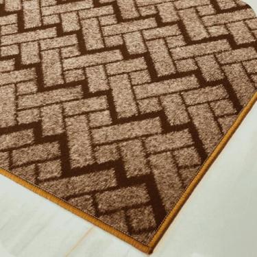 Imagem de Tapete Para Sala Quarto Marrom 1,50 X 2,00m Feltro Macio Recepção Escritorio