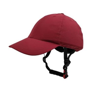 Imagem de menolana Chapéu de capacete de bicicleta leve e casual, chapéu de sol versátil para ciclismo, boné de beisebol para atividades ao ar livre e viagens, Vermelho, M