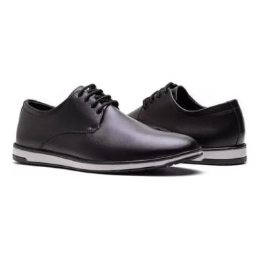 Imagem de Sapato Masculino Social Casual Couro Oxford Esporte Fino (Preto, BR, Adulto, Numérico, 41)