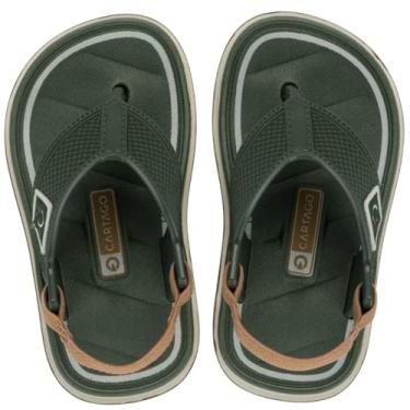 Imagem de Chinelo Cartago Bebê Menino Infantil de Dedo com Elástico Sport Magala Sandália (Marrom, BR, Criança de 1 a 3 anos, Faixa Numérico, 20, 21)