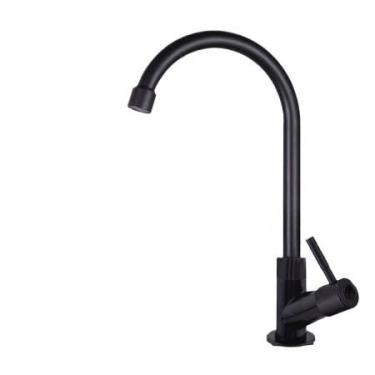 Imagem de Torneira Dourada para Cozinha e Banheiro - Torneira de Bancada com Bica Móvel em Metal | Mecanismo 1/4 Volta e Arejador Econômico(prato)