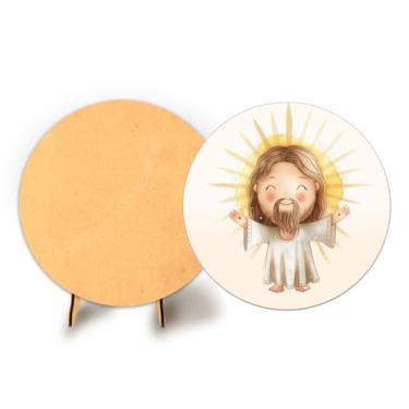 Imagem de Painel Com Elastico Redondo 50cm Natal + Suporte MDF (NAT165)