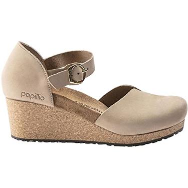 Imagem de Birkenstock Sandália feminina Mary, Sandcastle Nubuck, 10-10.5 Narrow