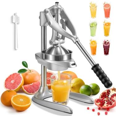 Imagem de Espremedor manual Sopito Espremedor de laranja sem esforço de segurança profissional de aço inoxidável espremedor manual para frutas cítricas limão limão toranja, fácil de limpar com Brusher