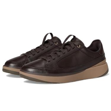 Imagem de Cole Haan Grandpro All Day Court Tênis masculino de couro, Chocolate/camurça madeira/café irlandês, 11 Wide