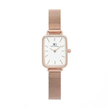 Imagem de Relógio feminino quadrado Square Nolita Rosé Gold-Saint Germain