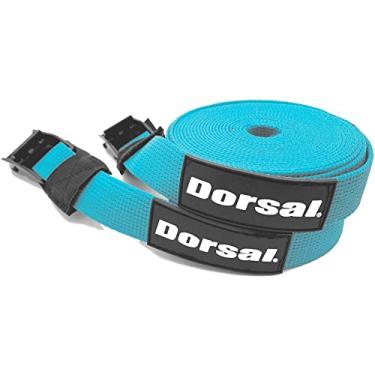 Imagem de Dorsal Tiras de amarração para almofadas de rack de teto barras transversais - Pacote com 2 suportes para pranchas de surfe, caiaques, canoas, paddleboards, nylon, 4,5 m, azul