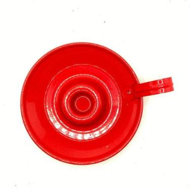 Imagem de Castiçal Prato de Alumínio Esmaltado 9cm - no-brand, Vermelho