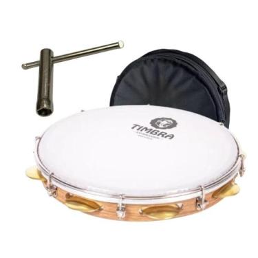 Imagem de Pandeiro Timbra Profissional 11 Pol Formica Freijo Prat 2 C