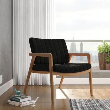 Imagem de Cadeira Poltrona Uxuá Decorativa Sala de Estar Veludo Luxo - Casa Impe