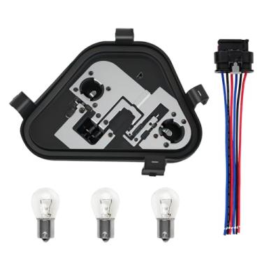 Imagem de Dexepe Suporte de lâmpada traseira do lado direito do passageiro, painel de soquete, placa de conector com lâmpadas e chicotes compatível com BMW Série 3 320i 328i 335i 328d 2012-2015 Substituir