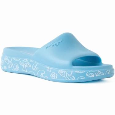 Imagem de Chinelo Feminino Slide Flatform Conforto Smurf Piccadilly
