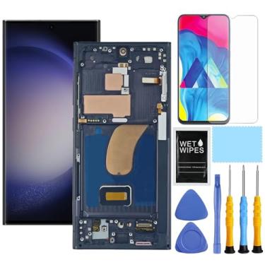 Imagem de ZTOOYO 【Apenas para versão dos EUA】 Substituição de tela para Samsung Galaxy S23 Ultra 5G com moldura para Samsung S23 Ultra SM-S918u S918a S918w Tela LCD digitalizadora de tela sensível ao toque