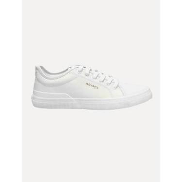 Imagem de Tênis Aramis Masculino Couro Recortes Deep Leather Off-White-Masculino