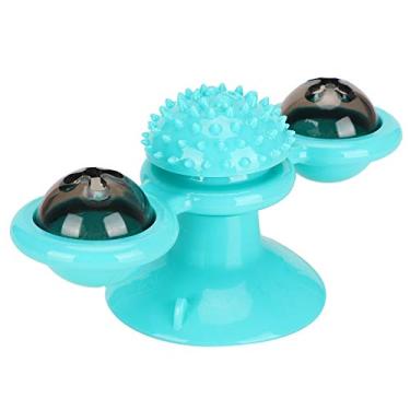 Imagem de Acouto Brinquedo para Arranhar Plataforma Giratória para Treinamento de Quebra-cabeça de Gato Com Bolas de Erva-de-gato para Brincar e Cuidar