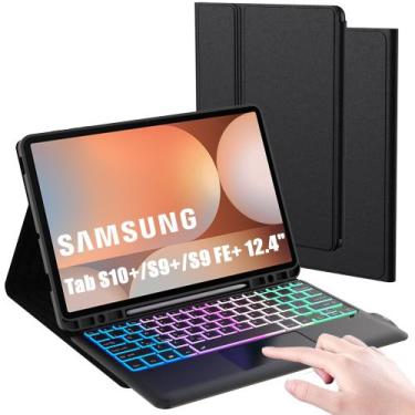 Imagem de Capa de teclado para Samsung Galaxy Tab S9 FE+/ S9+/ S10+ 12.4 - DOMEU