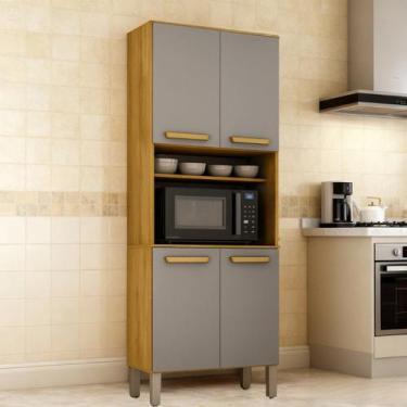 Imagem de Paneleiro Torre Quente 4 Portas com Espaço para Micro-ondas Adele - CH