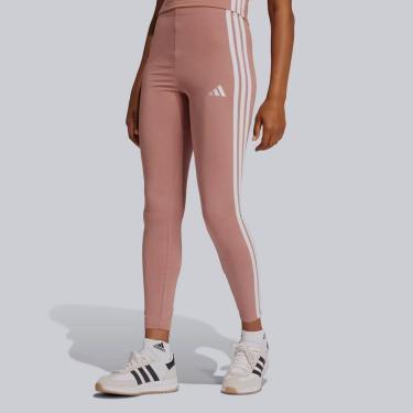 Imagem de Calça Legging Adidas 3 Stripes Feminina Marrom-Feminino