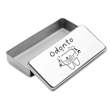 Imagem de Estojo Inox Autoclavavel Personalizado a Laser ODONTOLOGIA - LOVE SAUD