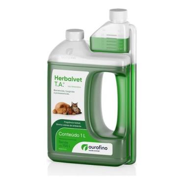Imagem de Desinfetante Herbalvet T.A. 1 Litro Ourofino Elimina Odores Fragrância