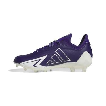 Imagem de adidas Tênis masculino de futebol americano Adizero Electric.1, Team Collegiate Roxo/Branco/Team Collegiate Roxo, 46