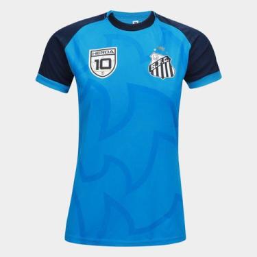 Imagem de Camisa Santos Selica Feminina - SPR, Azul turquesa, GG