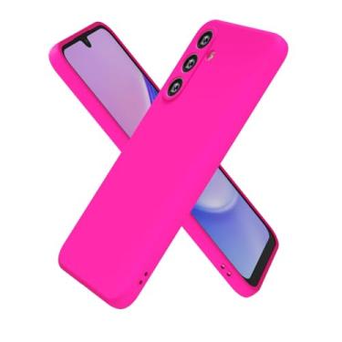 Imagem de oakxco Capa de silicone para Samsung Galaxy A15 5G, ultrafina, fina, para mulheres e meninas, cor lisa, minimalista, estética, fofo, design feminino, gel de borracha macia com capa para câmera