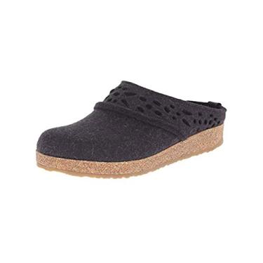 Imagem de HAFLINGER Pantufas Lacey Clog, Carvão, 35