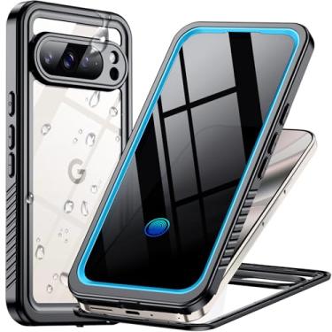 Imagem de Temdan Capa impermeável para Google Pixel 10 Pro, lente integrada e protetor de tela [corpo inteiro à prova de choque] [militar à prova de queda][à prova de poeira] [IP68 debaixo d'água] Capa