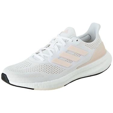 Imagem de adidas Tênis feminino Pureboost 23, Branco/Quartzo Maravilha/Preto, 11